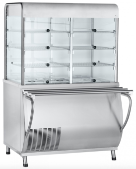 Прилавок-витрина холодильный Abat ПВВ(Н)-70М-С-01-НШ (210000001501) в ШефСтор (chefstore.ru)